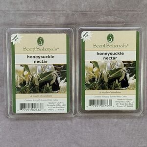 Lot of 2 ScentSationals Honeysuckle Nectar Scented Wax Melts Made in USA